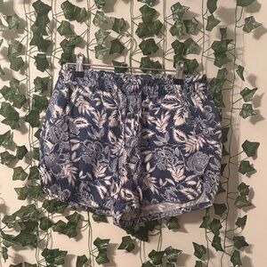 American Eagle Outfitters Blue Leaf Print Women's Shorts